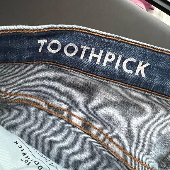 J.Crew Toothpick 9" High Rise Jeans Blue 5-Pocket Skinny Leg Sz 29 - Picture 6 of 8